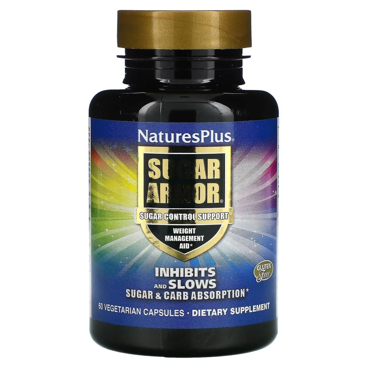 Nature's Plus Sugar Armor Sugar Blocker Weight Loss Aid - 60 Vegetarian Capsules