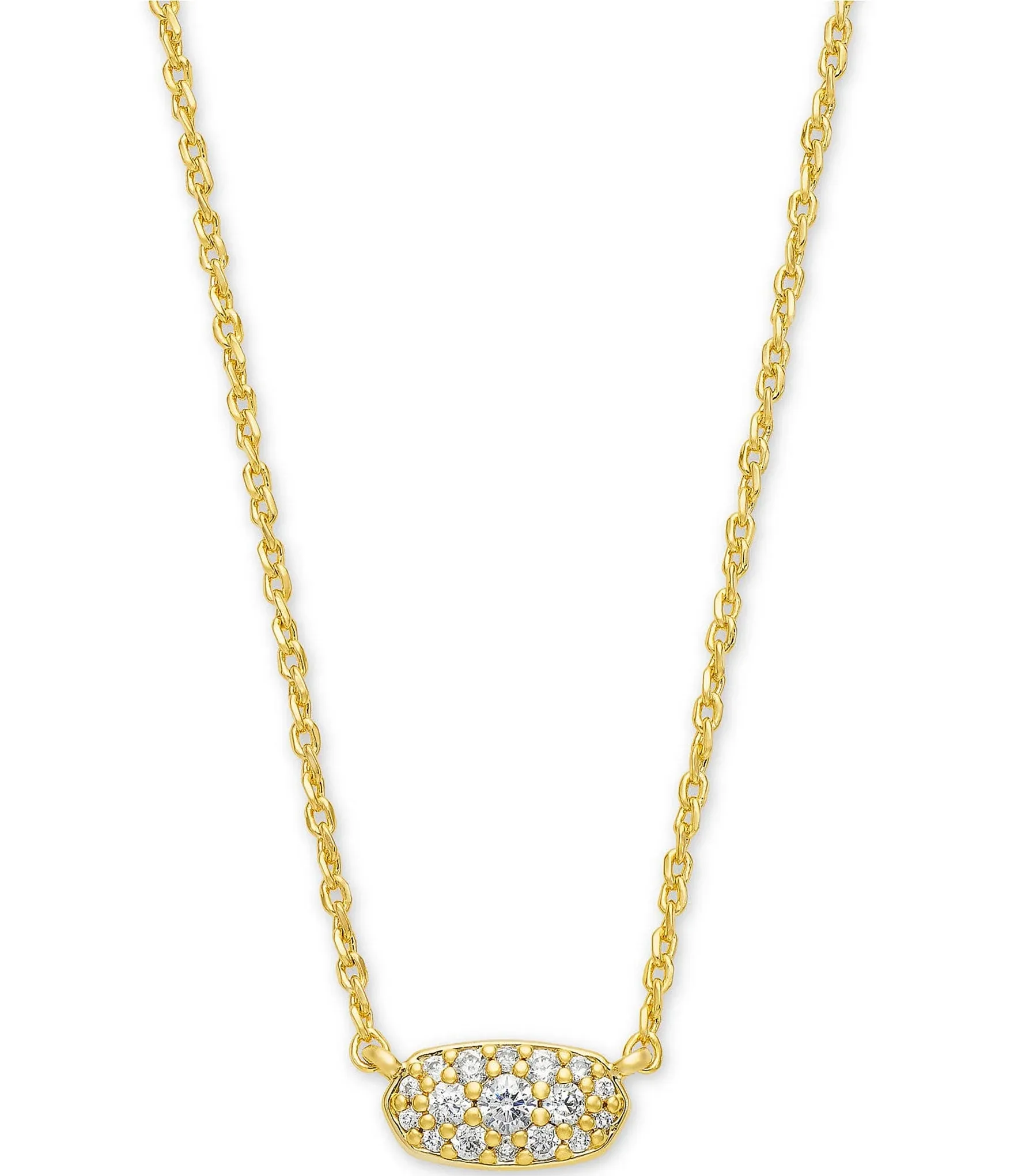 Kendra Scott Grayson Pendant Necklace in White Crystal