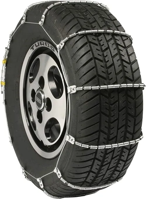 SCC SC1026 Radial Chain Cable Traction Tire Chain, Silver, Set of 2