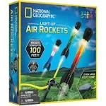 NATIONAL GEOGRAPHIC Air Rocket Toy – Ultimate LED Rocket Launcher for Kids, Stomp and Launch the Light Up, Air Powered, Foam Tipped Rockets up to 100 Feet