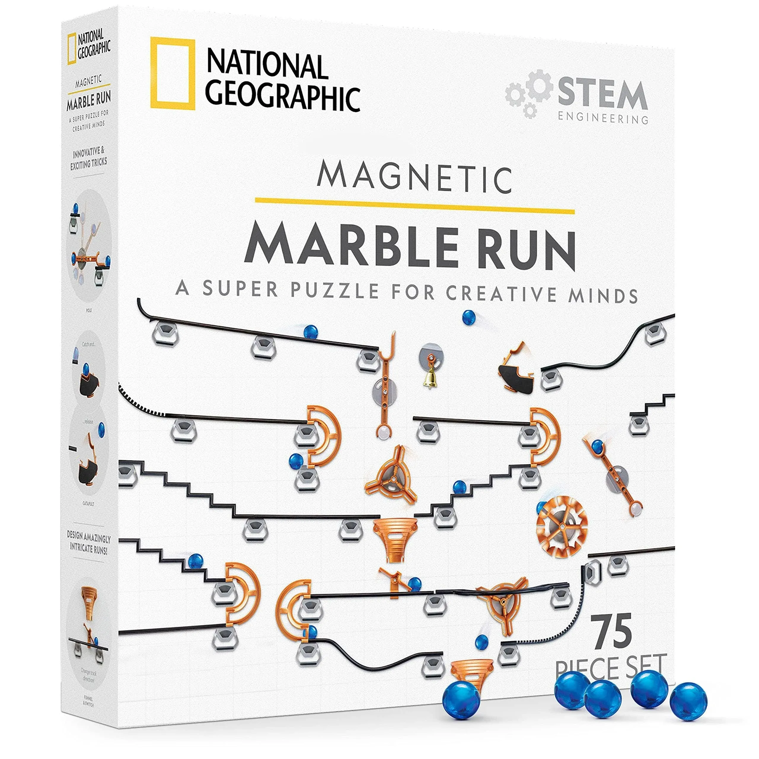 National Geographic Magnetic Marble Run 75pc