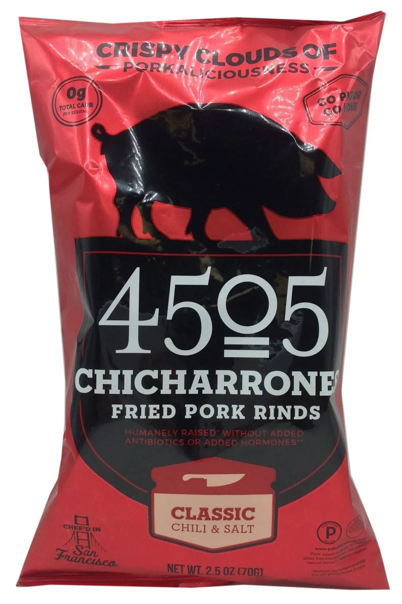 4505 Meats Classic Chili & Salt Chicharrones Pork Rinds