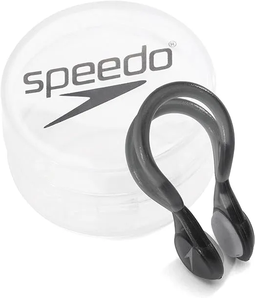 Speedo Unisex Swim Nose Clip Liquid Comfort Charcoal, One Size