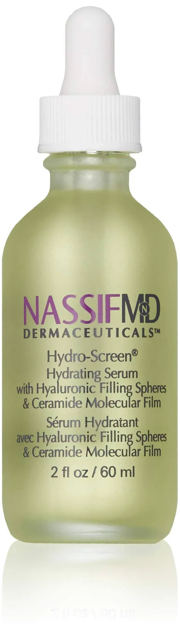 NassifMD Hydro-Screen Bakuchiol Serum, Hyaluronic Acid Serum with Retinol Ceramide Moisturizer with Bakuchiol Oil, Retinol Serum Anti Aging Face Moisturizer for Women Face Moisturizer for Dry Skin