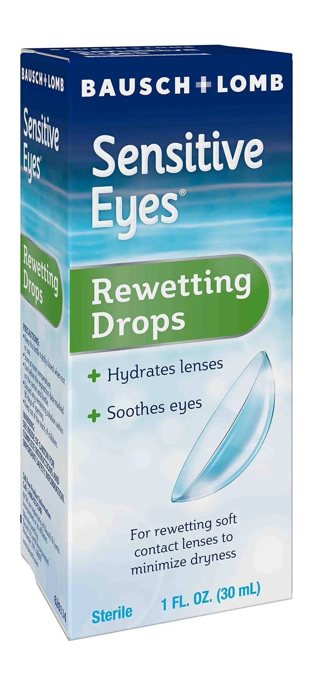 Bausch + Lomb Rewetting Drops, Sensitive Eyes - 1 fl oz