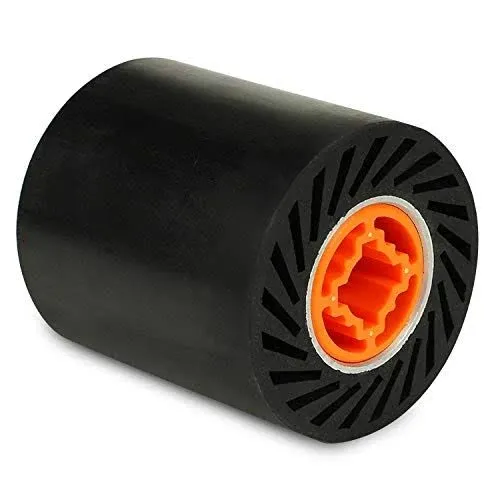 BHA Rubber Expanding Drum for Abrasive Sanding Bands, 3.5" x 4" with 3/4" Quad Keyway