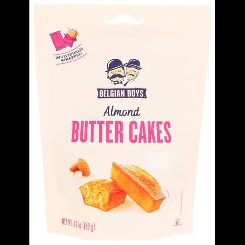 Belgian Boys Butter Cakes, Almond - 4.2 oz