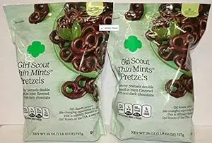 Girls Scout Thin Mints Pretzels 26oz 737g (Two Bags)