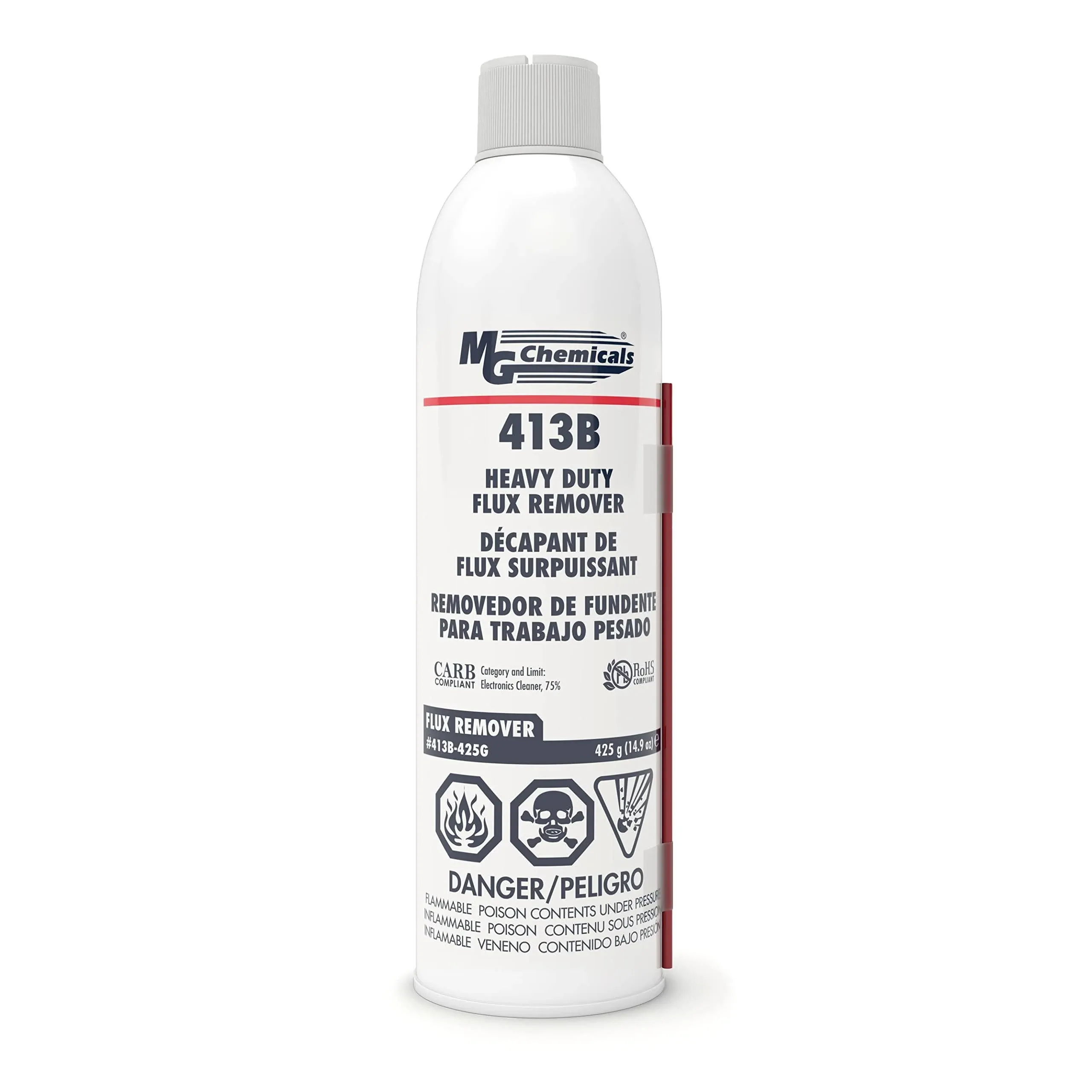 mg Chemicals 413B Heavy Duty Flux Remover, 425g (15 oz) Aerosol Can