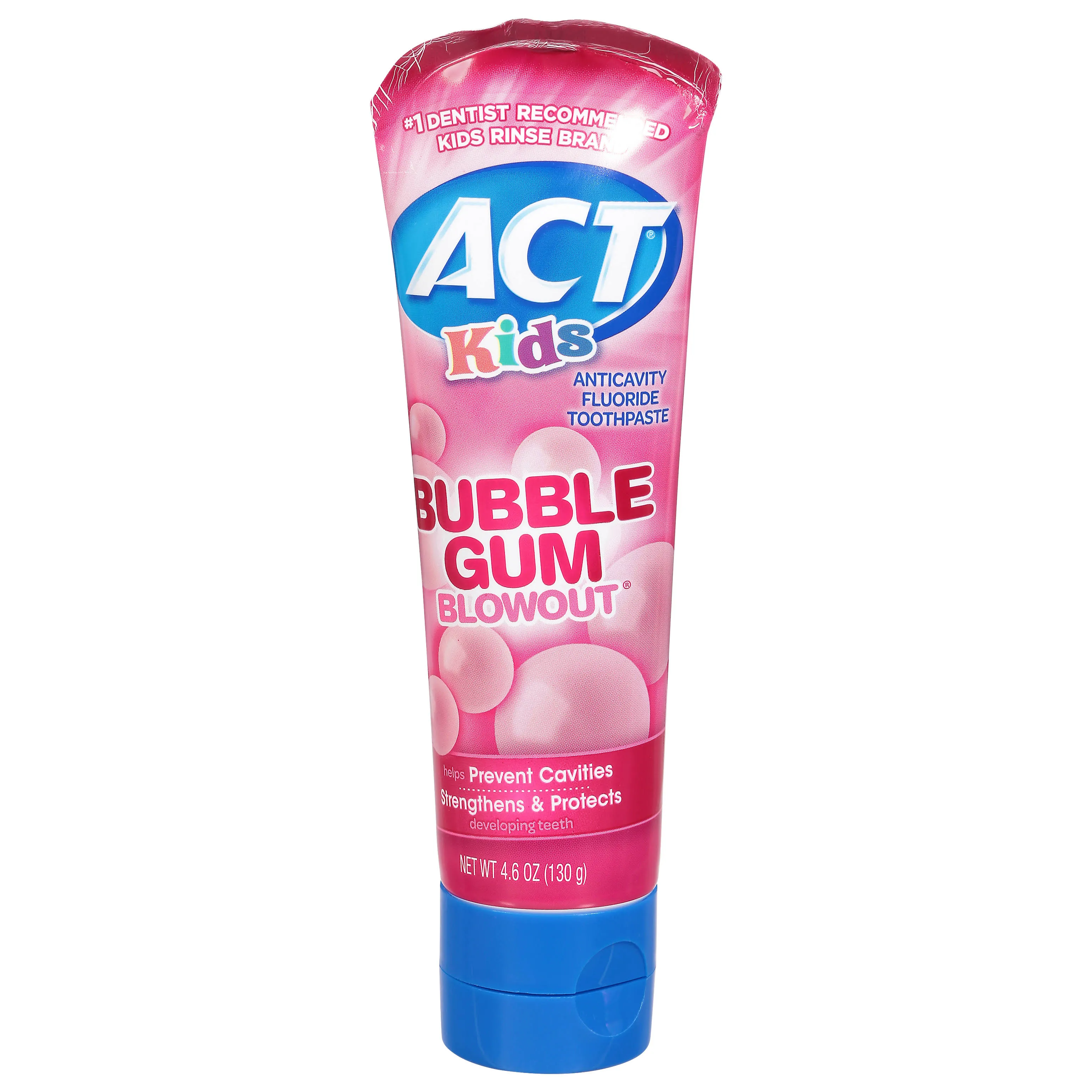 Act Kids Toothpaste, Bubble Gum Blowout - 4.6 oz