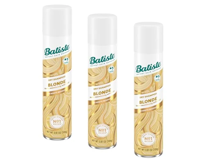 Batiste Dry Shampoo Plus, Brilliant Blonde 6.73 oz (Pack of 3)