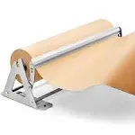 18 Inch Paper Roll Dispenser and Cutter - Heavy-Duty Wall Mountable, Non Slip