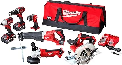 Milwaukee 18V Lithium-Ion Cordless Combo Tool Kit