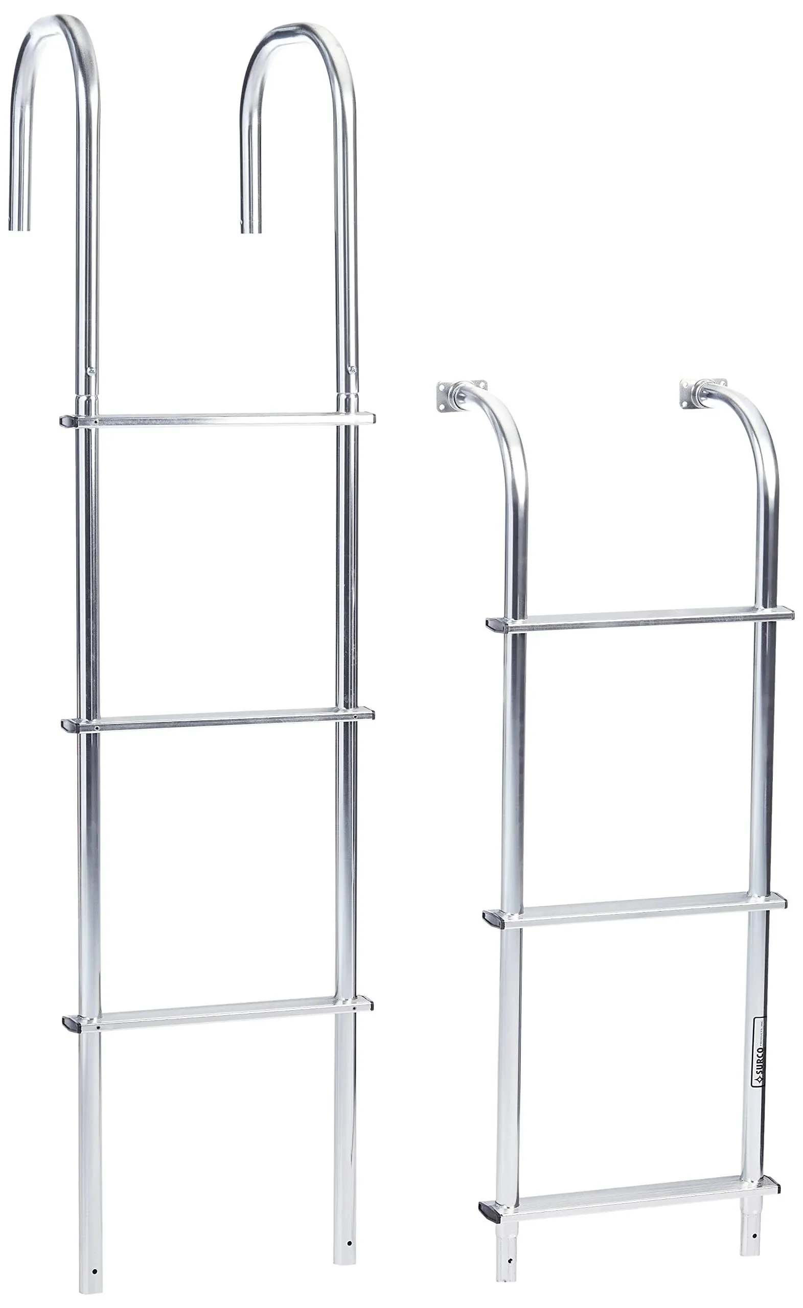 SURCO | RV Motorhome Exterior Ladder | Universal | Made in The USA | Light Weight Strong Aluminum | Straight Ladder for Straight Van Contour | Easy Installation - 502L