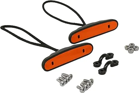 Pelican Sport - Kayak Handles Kit - Electric Blue - Strong and Durable - Carry Handles - Heavy Duty Nylon Eye Straps - Pack of 2 - Comes with Installation Hardware