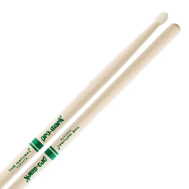 Promark Hickory 747  InchNatural Inch Nylon Drumsticks