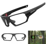 HUNTERSKY HTS Q36 Anti Fog Tactical Shooting Glasses Men Military Eye Pro Ballistic Safety Glasses Range Shooting Eye Protection Osha