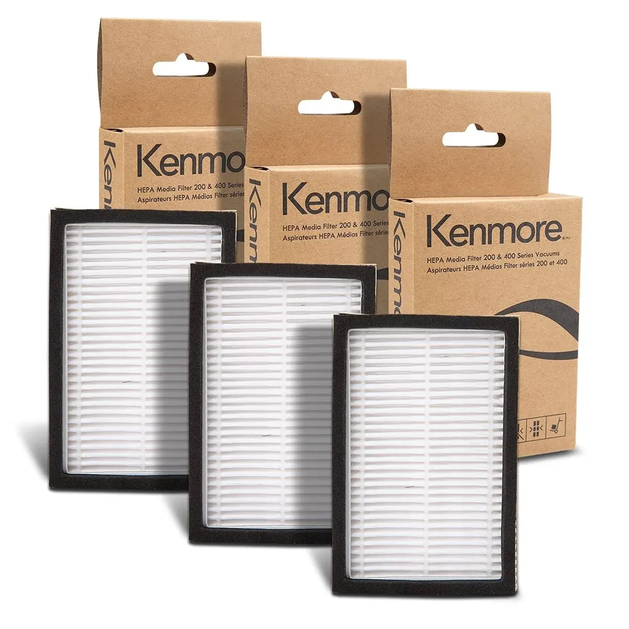 Kenmore K3040 HEPA Media Filter for 200 &amp; 400 Series Canister Vacuum Cleaners x3