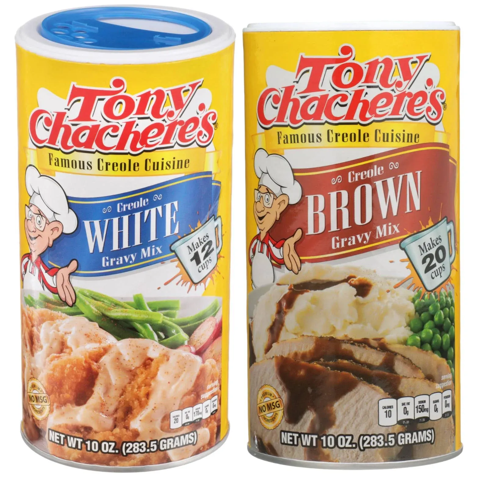 Tony Chachere&#039;s Creole Gravy Bundle - 1 Each of 10 Ounce White Gravy Mix and ...