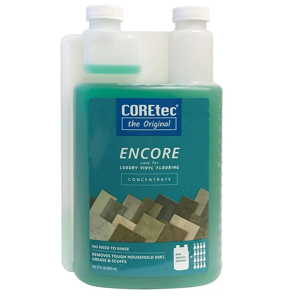 COREtec Encore 03Z78 Floor Cleaner Care for Luxury Vinyl Flooring Concentrate 32 ...