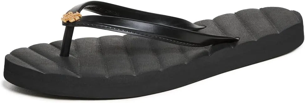 Tory Burch Kira Flip Flops | Black | Size 5 | Shopbop