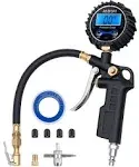 AstroAI 250PSI-M 250 psi Tire Air Pump, Digital Tire Inflator with Pressure Gauge, Tire Pump, Air Chuck and Compressor Accessories