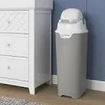 Foundations 9612057 33" Gray Diaper Pail