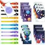 Herofiber Space Party Favors Set of 12 Invisible Ink Pens and Mini