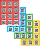 Smart Labels QR Code Labels for Storage Scannable Inventory Tracking & Moving Stickers, 48-Pack