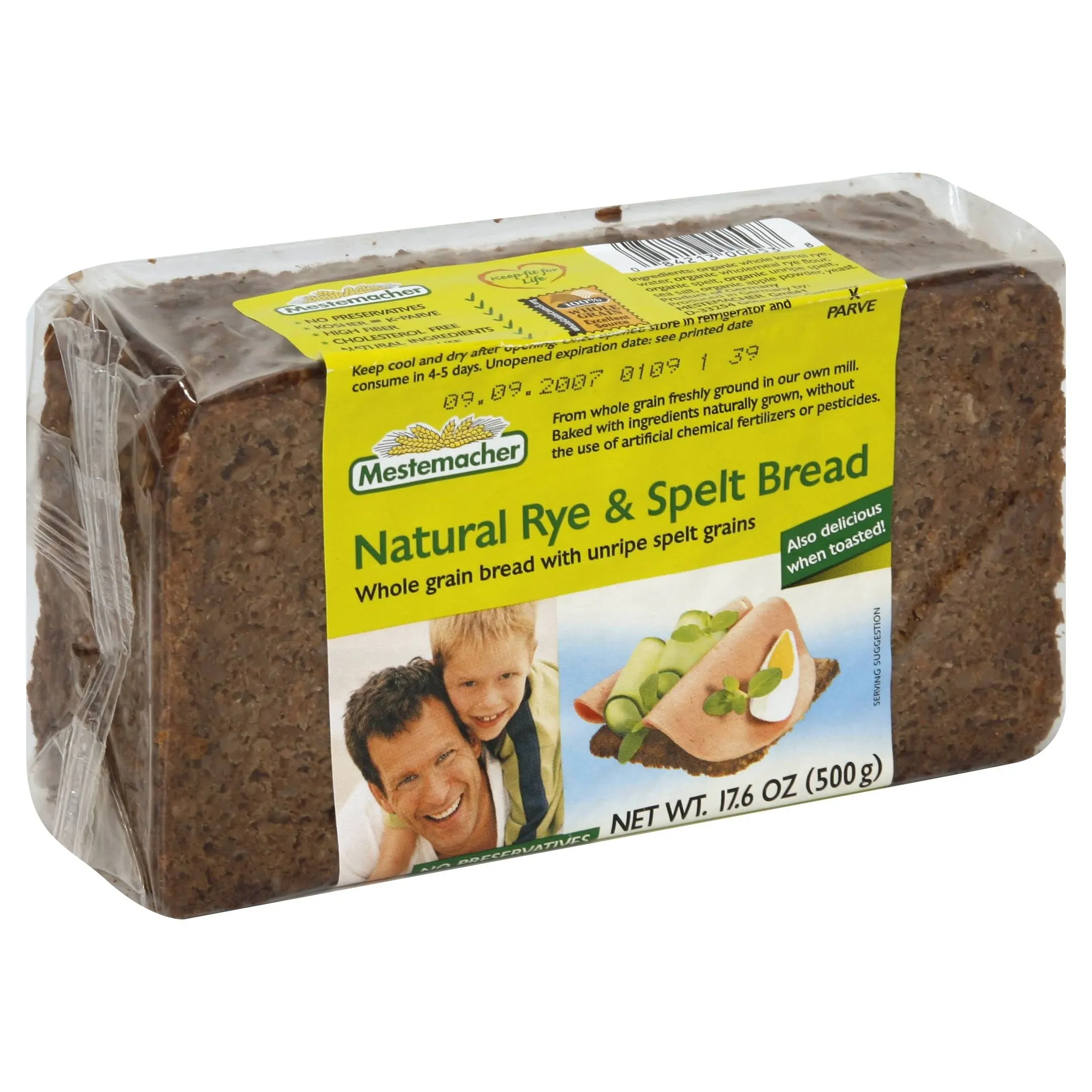 Mestemacher Organic Rye And Spelt Bread 17.6 Oz