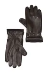 Leather Wool Blend Lined Gloves In 200brn