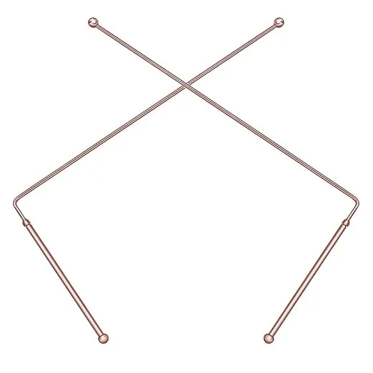 99.9% Copper Dowsing Rods - 2PCS Divining Rods - for Ghost Hunting Tools, Divining Water, Treasure, Buried Items Etc