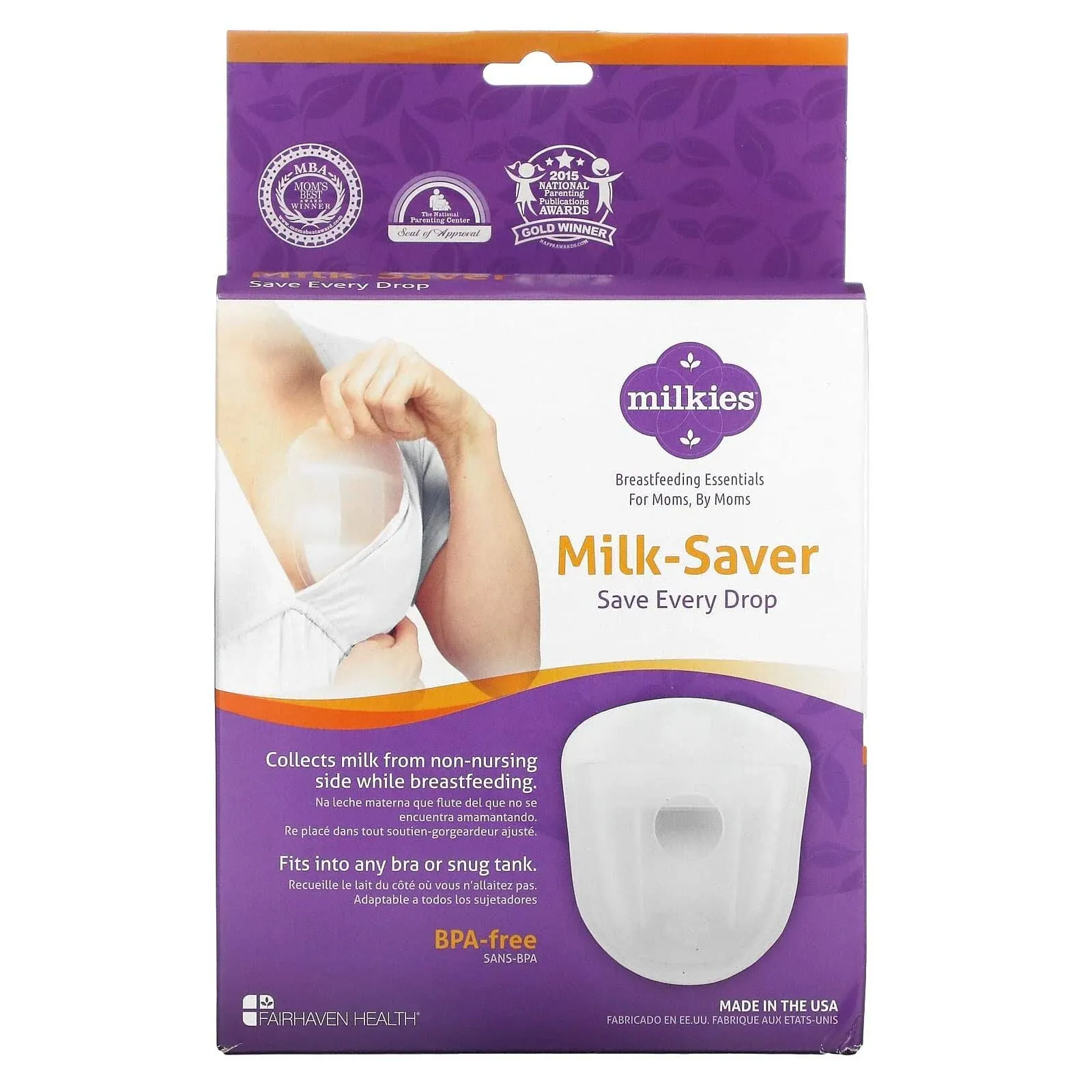 Milkies Milk-Saver Breast Milk Collector Storage