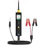 AUTOOL Power Circuit Probe Tester Automotive Circuit Tester Car Fuse Relay Short Tester Breaker Finder 6-30V AC DC Voltage Resistance Diode Electrical System Test Diagnostic Tool for 12V 24V Vehicle