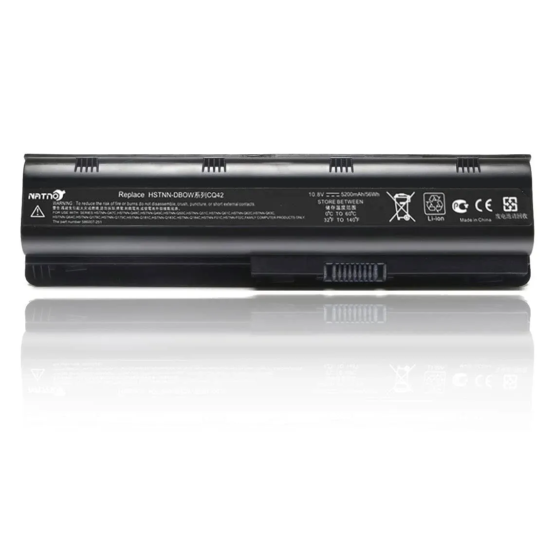 TREE.NB Replacement Battery for HP Spare 593553-001, HP Compaq Presario CQ32 CQ42 CQ43, HP Pavilion dm4 g4 g6 g7 DV3-4000 DV5-2000 DV6-3000 DV7-6000, COMPAQ 435 436, fits HP MU06 (5200mAh)