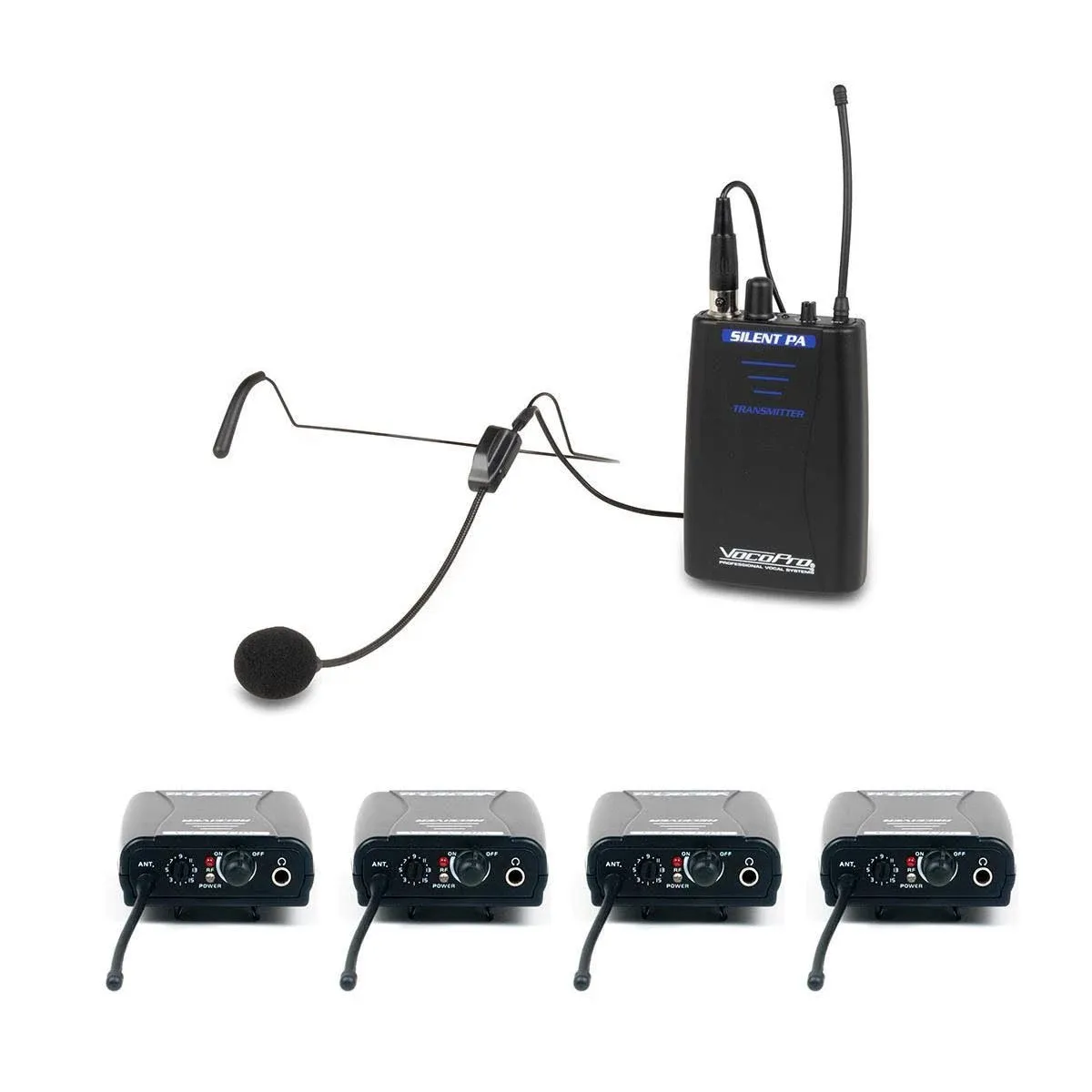 VocoPro SilentPA-IFB-4 1-Way Communication System for TV and Film Production