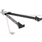 VEVOR Tow Bar, 5500 lbs Towing Capacity with Chains, Powder-Coating Alloy Steel Bumper-Mounted Universal Towing Bar, Coupler Fits 2-Inch Ball Hitch, 39.4-Inch Opening Width, for RV Car Trailer Truck