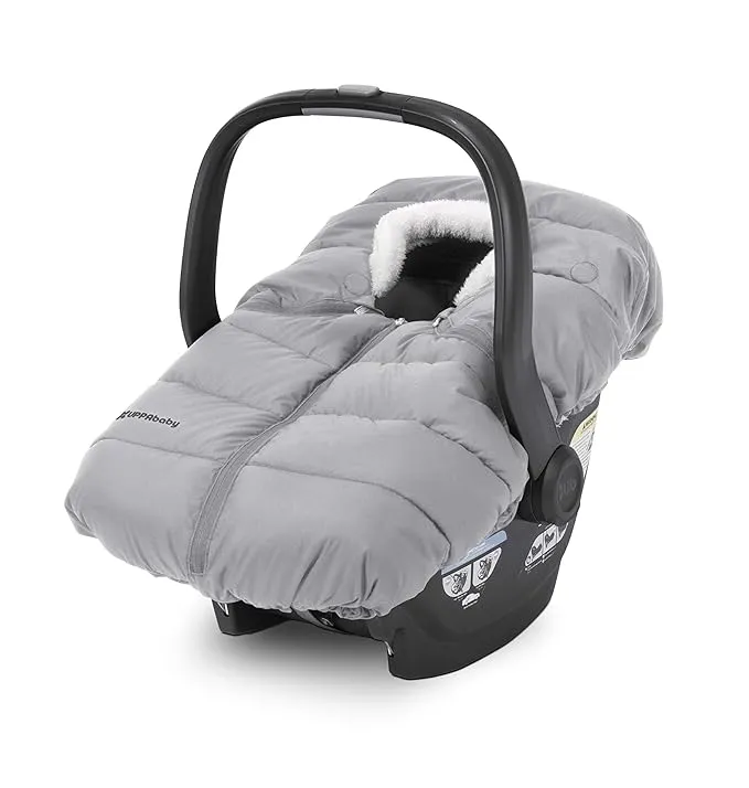 UPPAbaby CozyGanoosh for Aria and Mesa Infant Car Seat Carriers/Easily Attaches to Aria, Mesa, Mesa V2, Mesa Max/Ultra-Plush, Weather-Proof/Charcoal