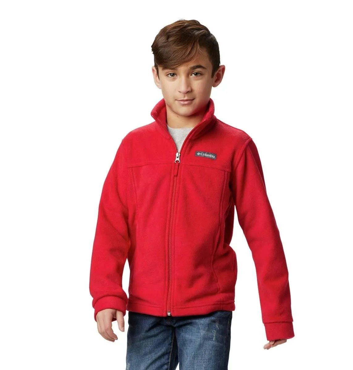 Columbia - Steens MT II Fleece Boys - Medium - Mountain Red