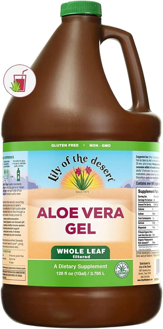 Lily of the Desert Aloe Vera Gel, Whole Leaf (Filtered) - 128 fl oz