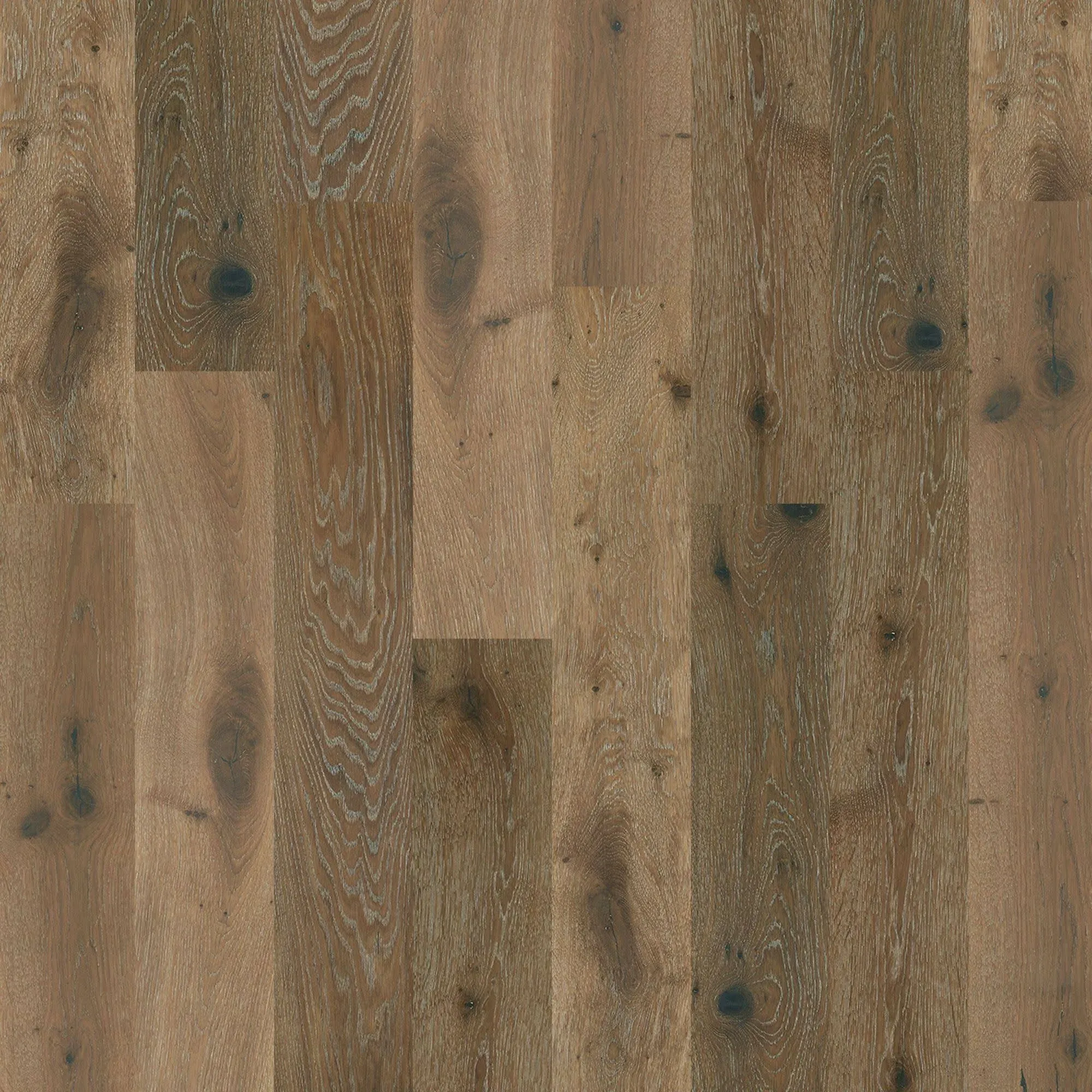 Shaw SW485 Castlewood Oak 7-1/2 inch Wide Wire Brushed Engineered Hardwood Flooring - Baroque