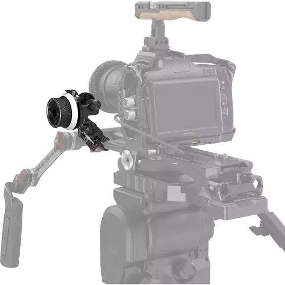 SmallRig Mini Follow Focus with A/B Stops & 15mm Rod Clamp and Snap-on Gear Ring Belt for DLSRs and Mirrorless Cameras, Fits Different Diameter Lenses Up to 114mm - 3010