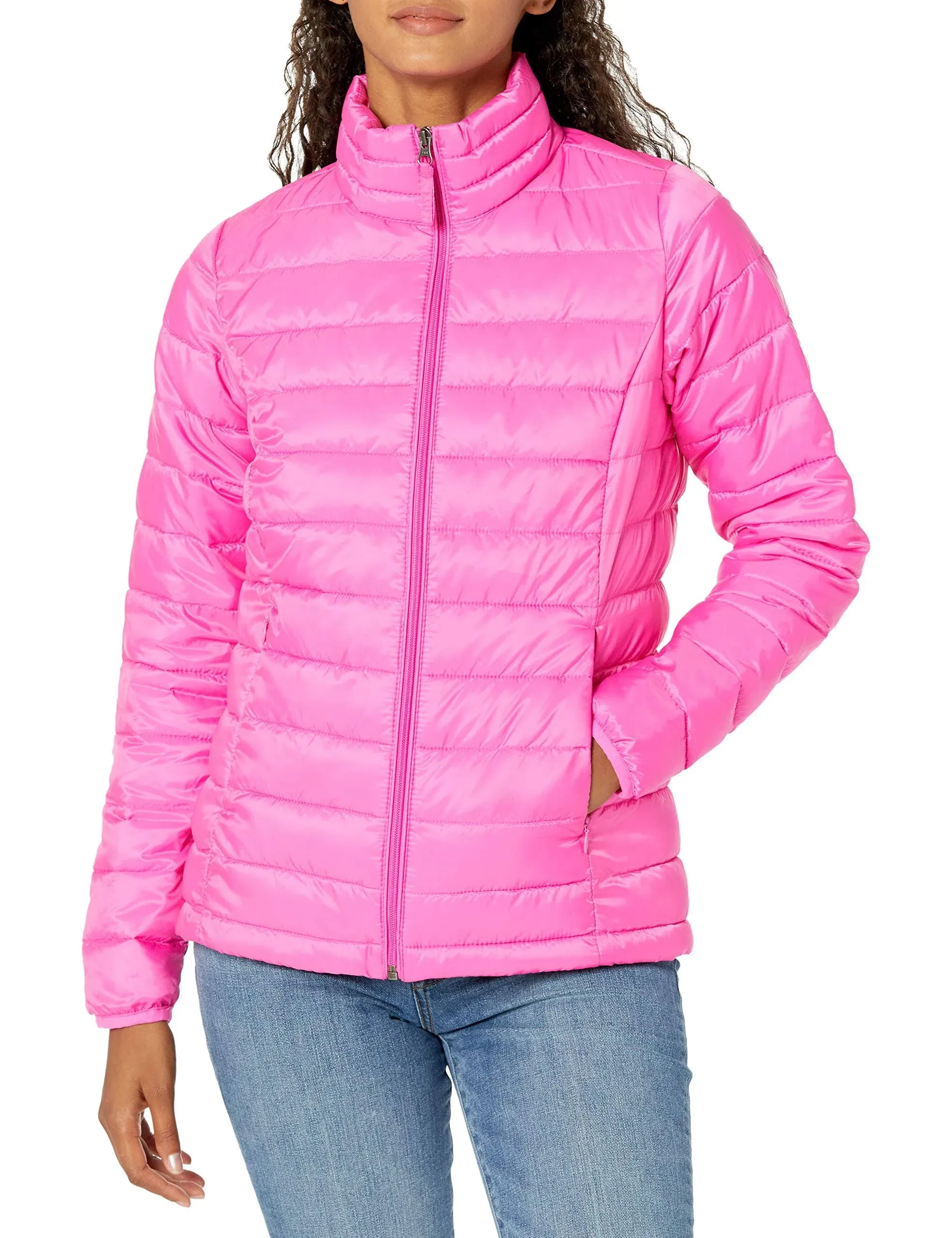 Amazon Essentials Women's Lightweight Long-Sleeve Water-Resistant Puffer Jacket (Available in Plus Size)