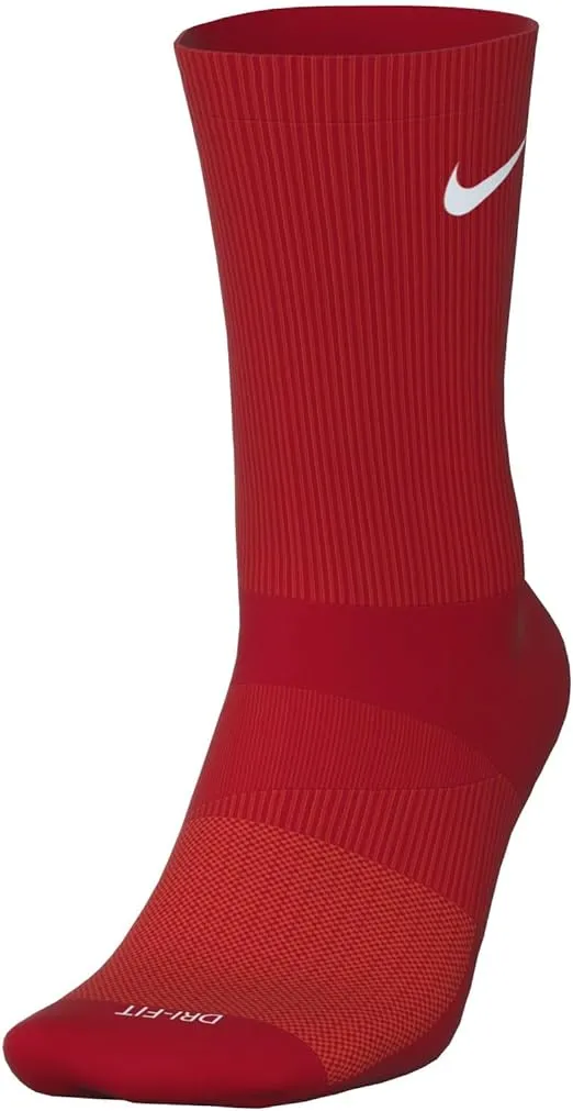 Nike unisex-adult Dri-Fit Moisture Wicking Athletic Crew Socks