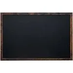 Loddie Doddie Magnetic Chalk Board - 24" x 36" Rustic Frame - Kitchen & Wall Decor - Easy-to-Erase Magnet Board - Magnetic Chalk Boards for Walls - Hanging Black Board for Wall - Magnetic Chalkboard