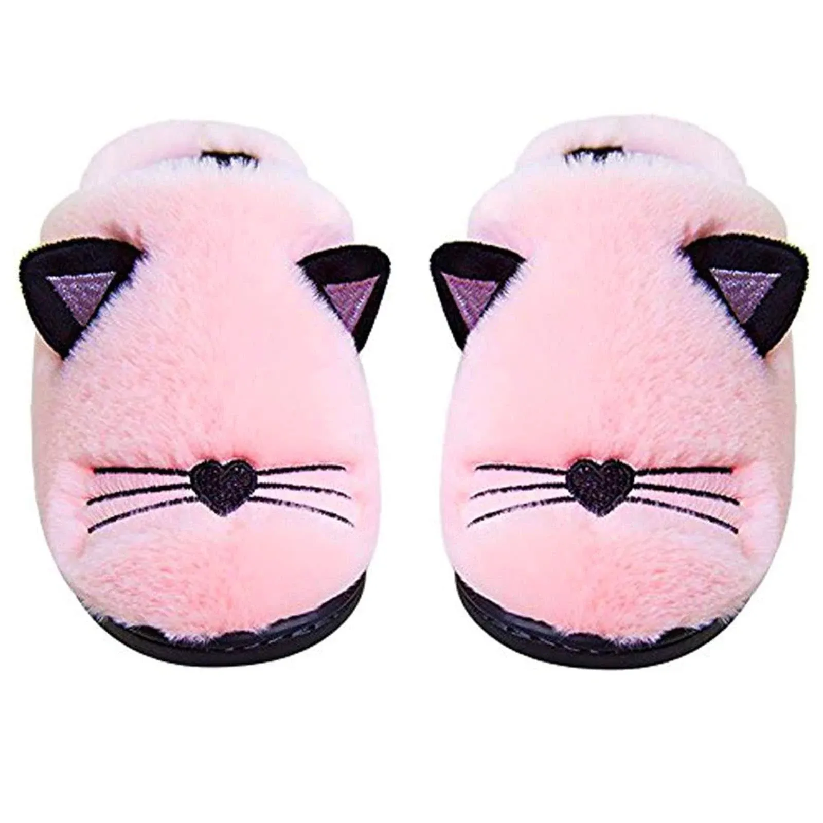 Kids Family Cute Cat Household Anti-Slip Indoor Home Slippers for Girls and Boys