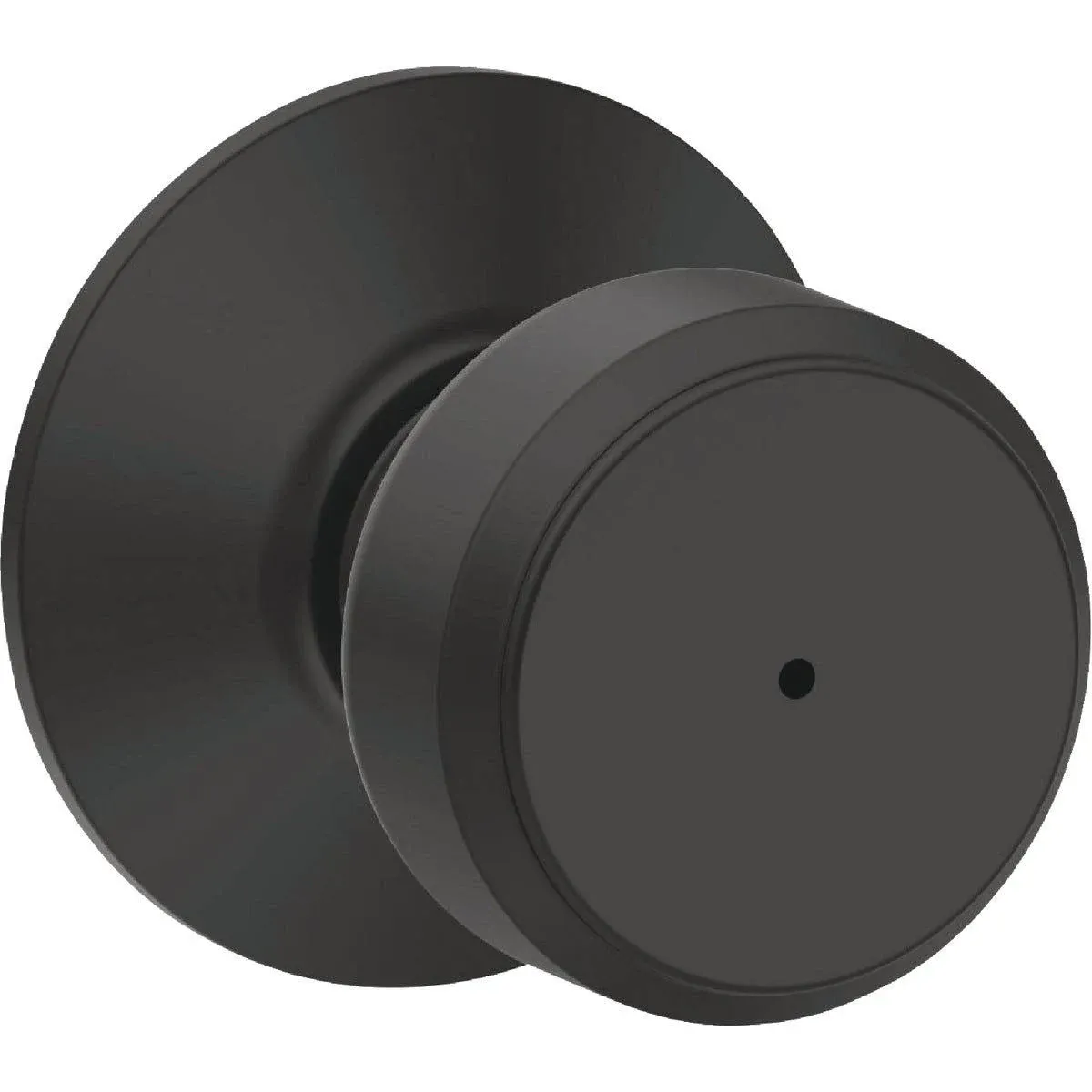 Schlage Bowery Matte Black Bed and Bath Knob