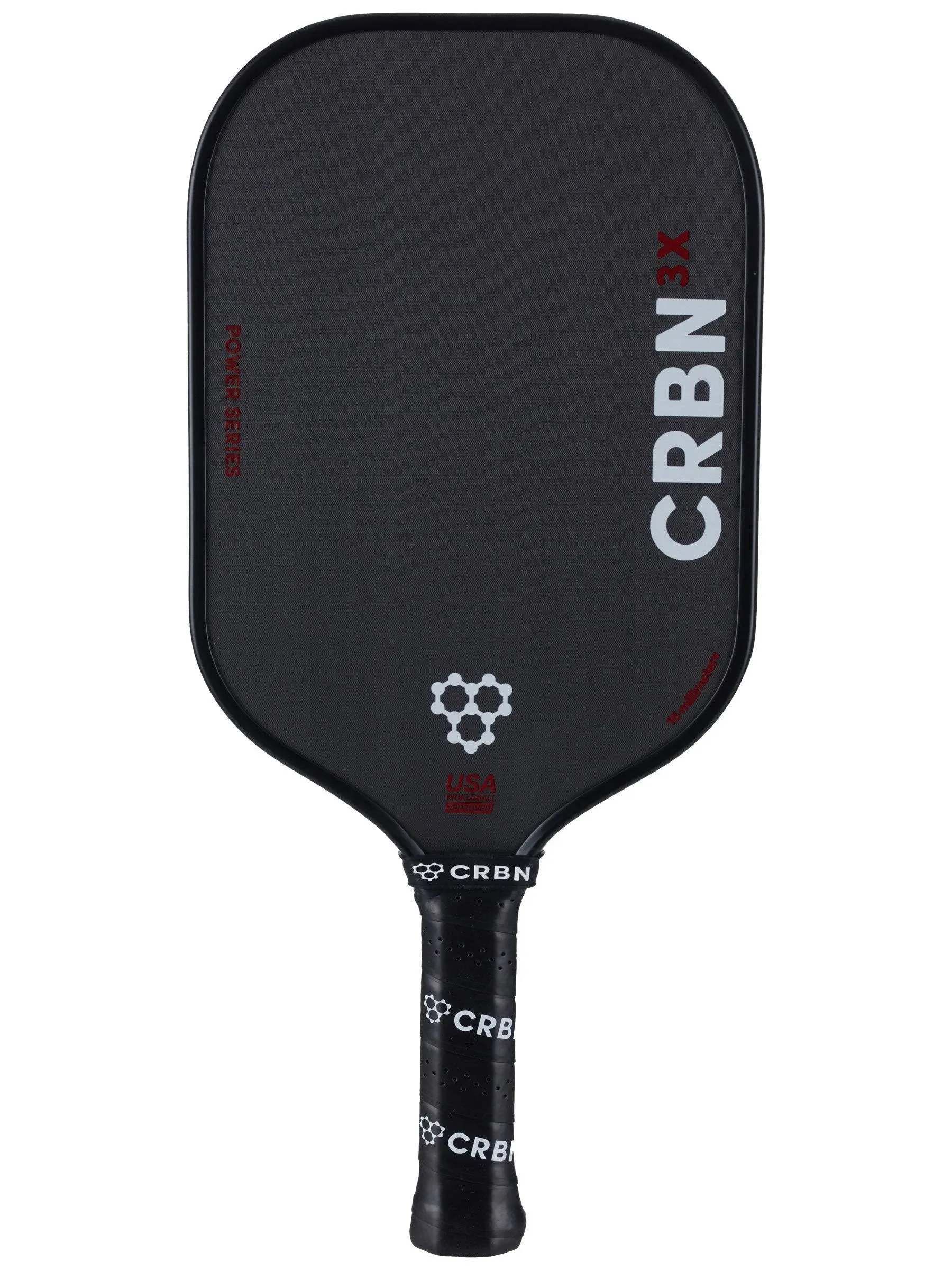 CRBN Power Series Pickleball Paddle - Carbon Fiber Pickleball Paddle with Foam Injected Edges for Expanded Sweet Spot