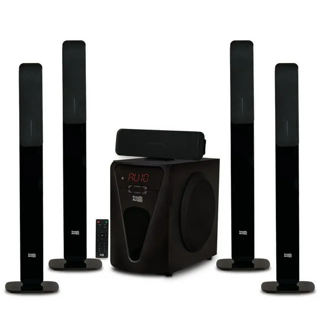 Acoustic Audio AAT5005 Bluetooth Tower 5.1 Speaker System