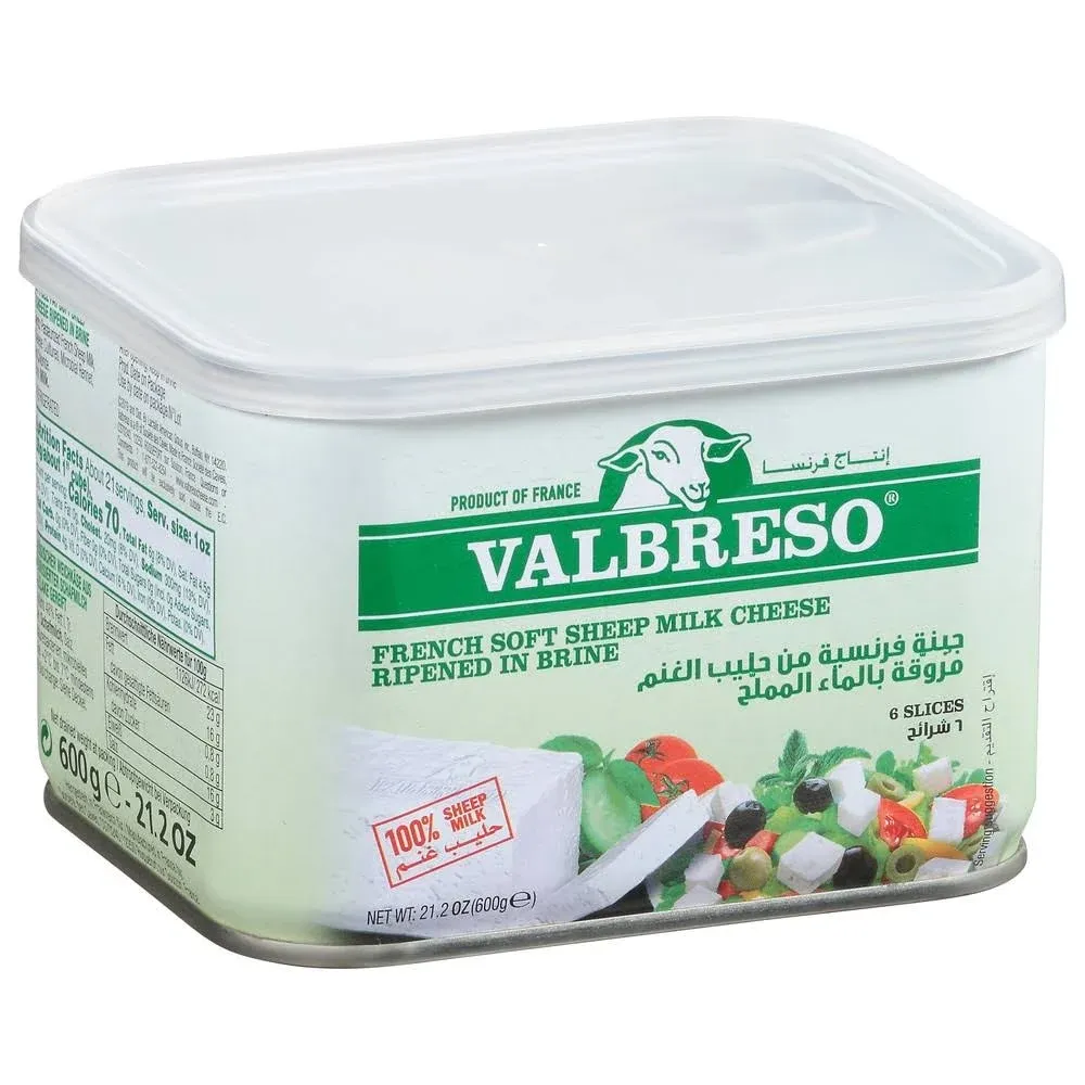 French Feta Cheese, Easy-Open Tin, 600g